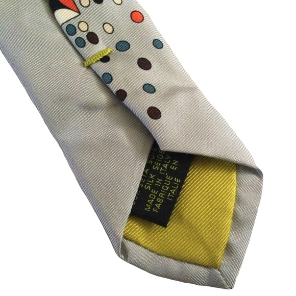 Emilio Pucci Holiday Print Silk Tie - Picture 9 of 9
